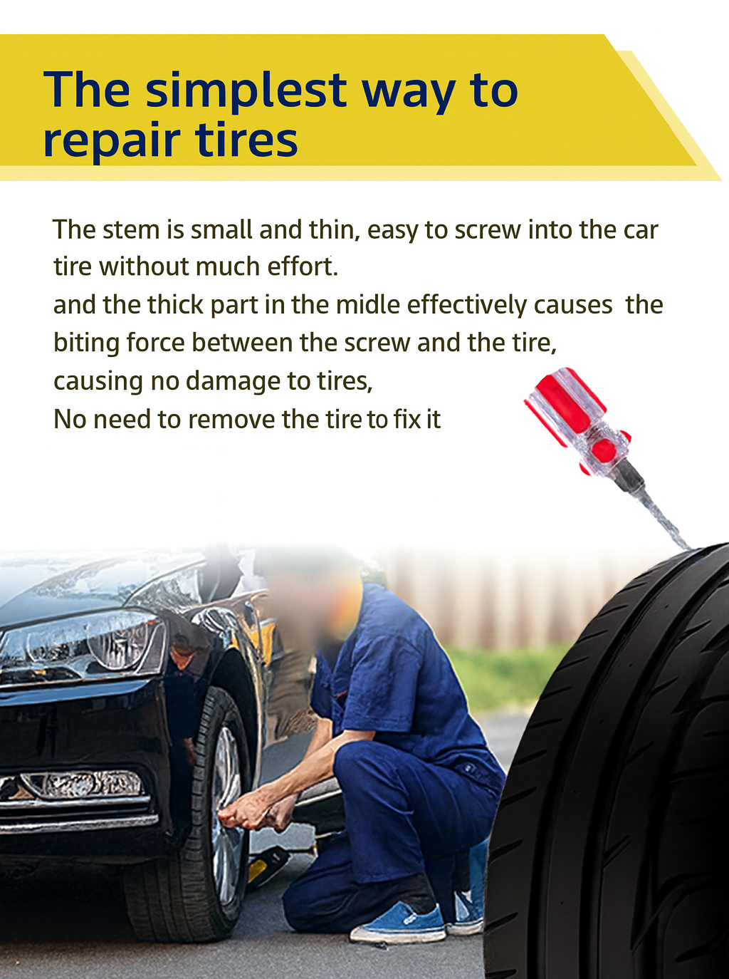 Vacuum Tire Repair Rubber Nails