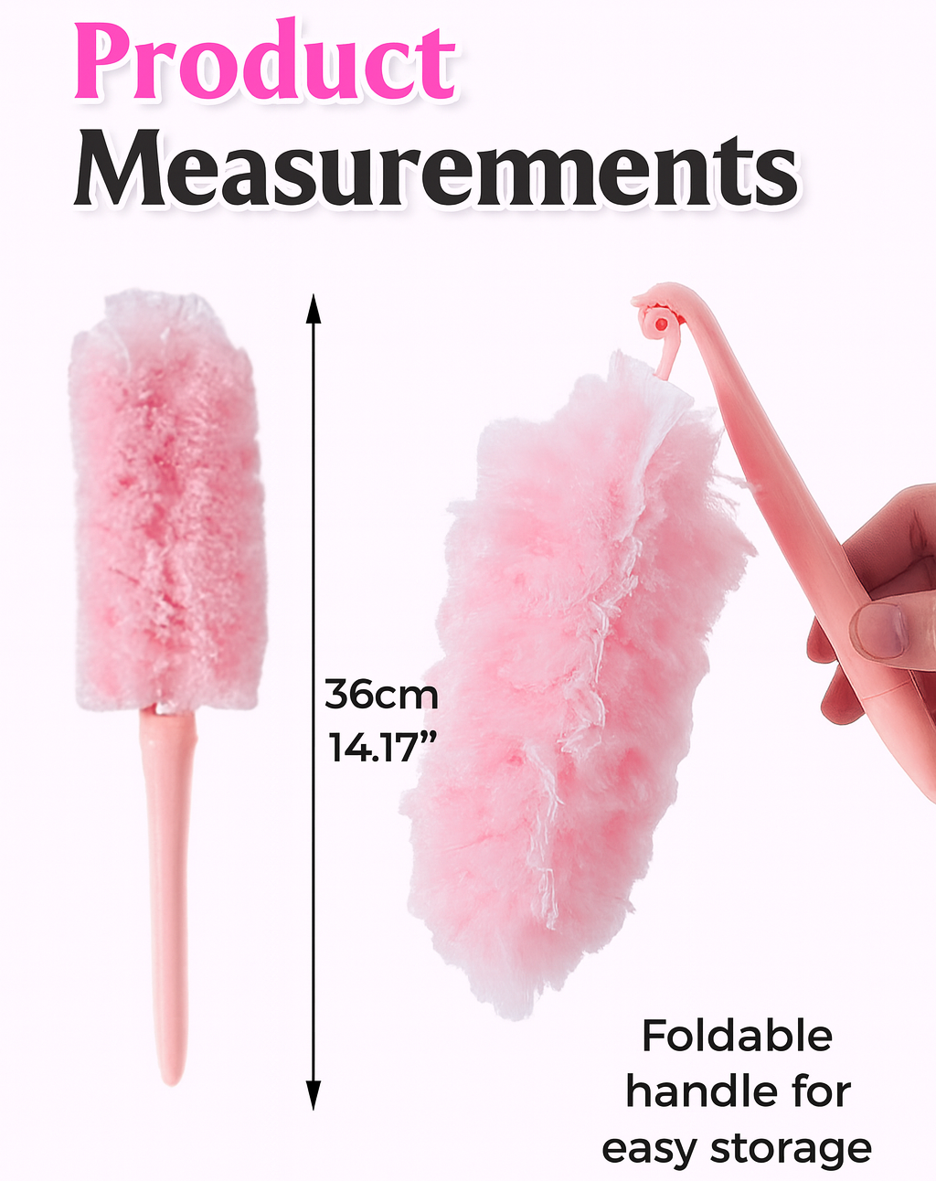 Foldable & Washable Duster for Surface Cleaning