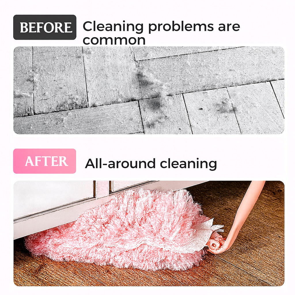 Foldable & Washable Duster for Surface Cleaning