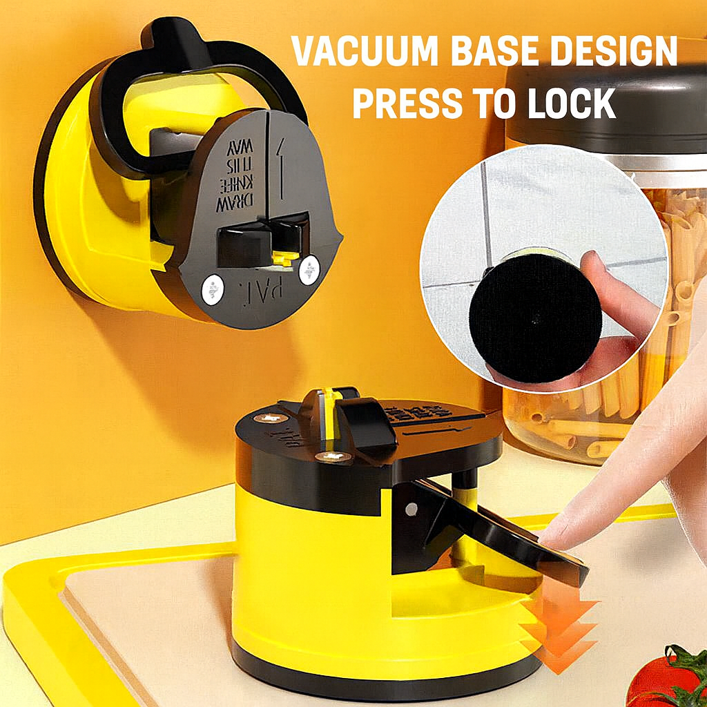Mini Knife Sharpener with Suction Cup – Compact & Safe Sharpening