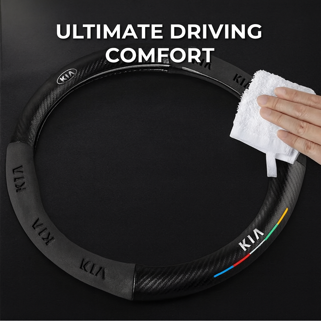Luxury Carbon Steering Wheel Cover