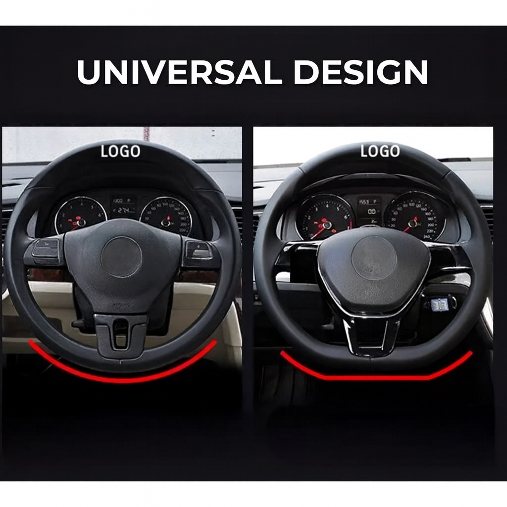 Luxury Carbon Steering Wheel Cover