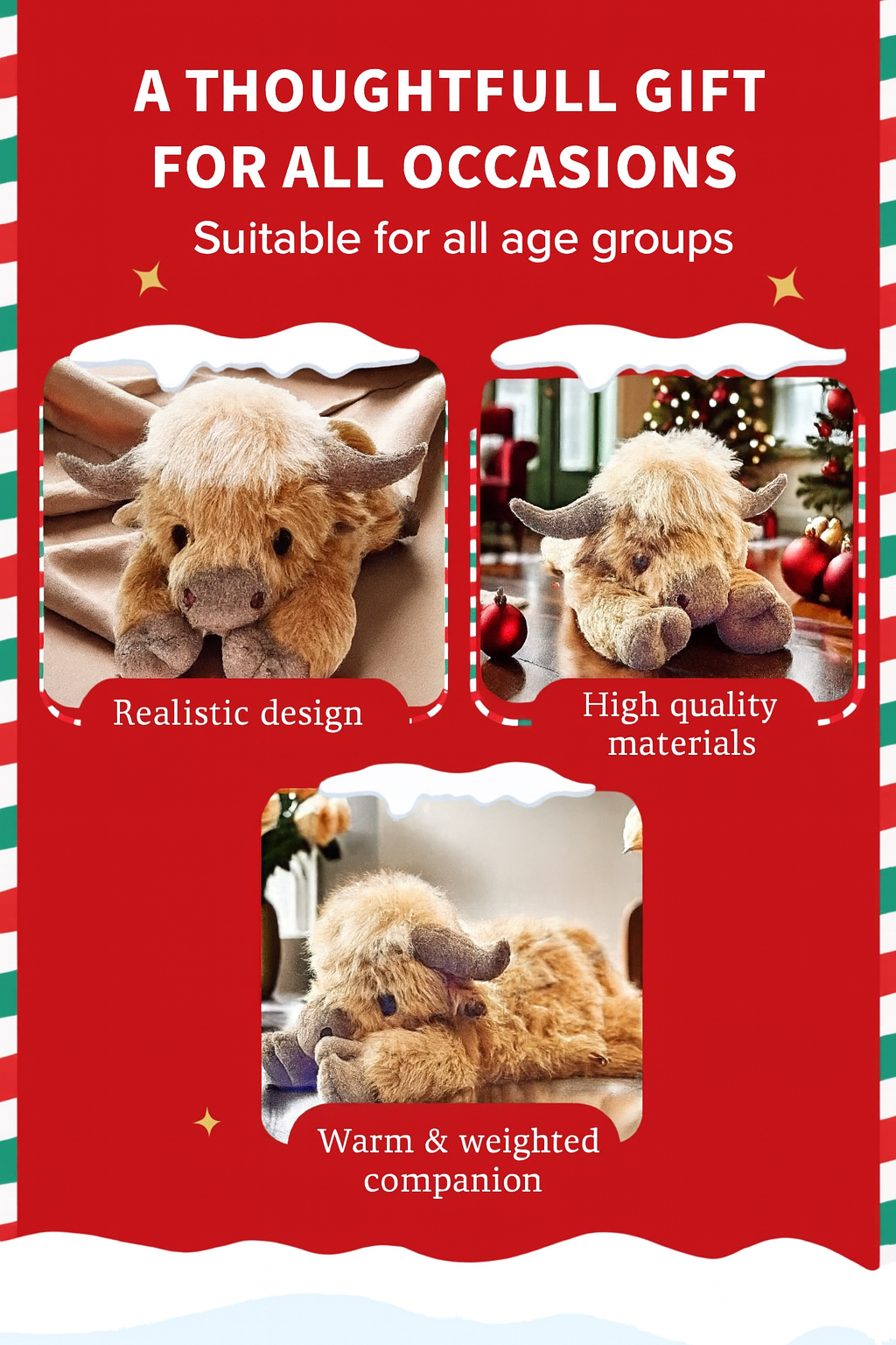 Cute Highland Cow Plush