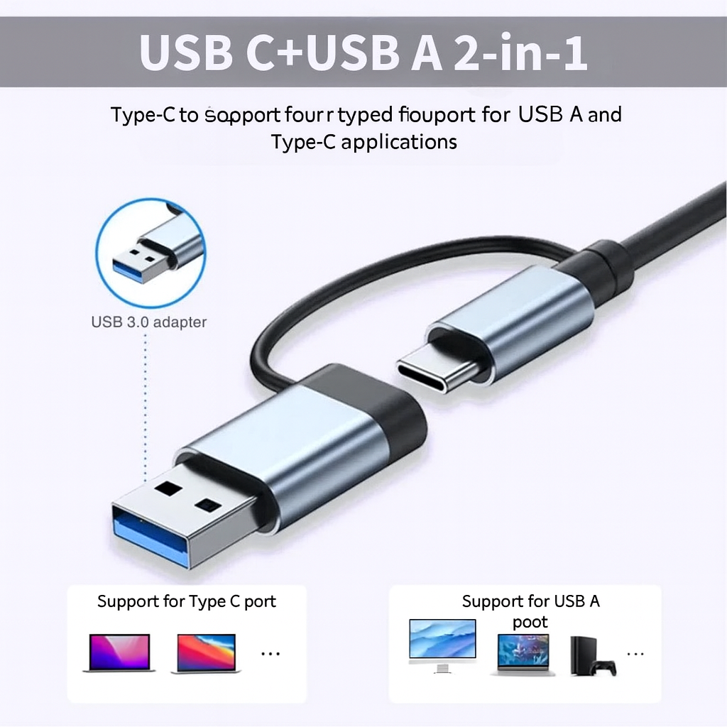 8-in-2 USB-hub