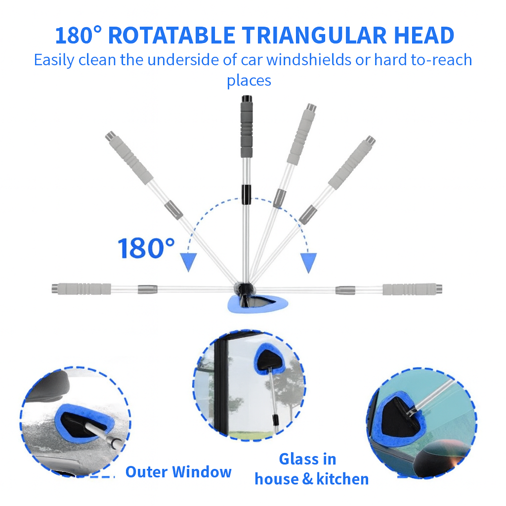 Car Windshield Cleaner – Extendable & 180° Rotatable