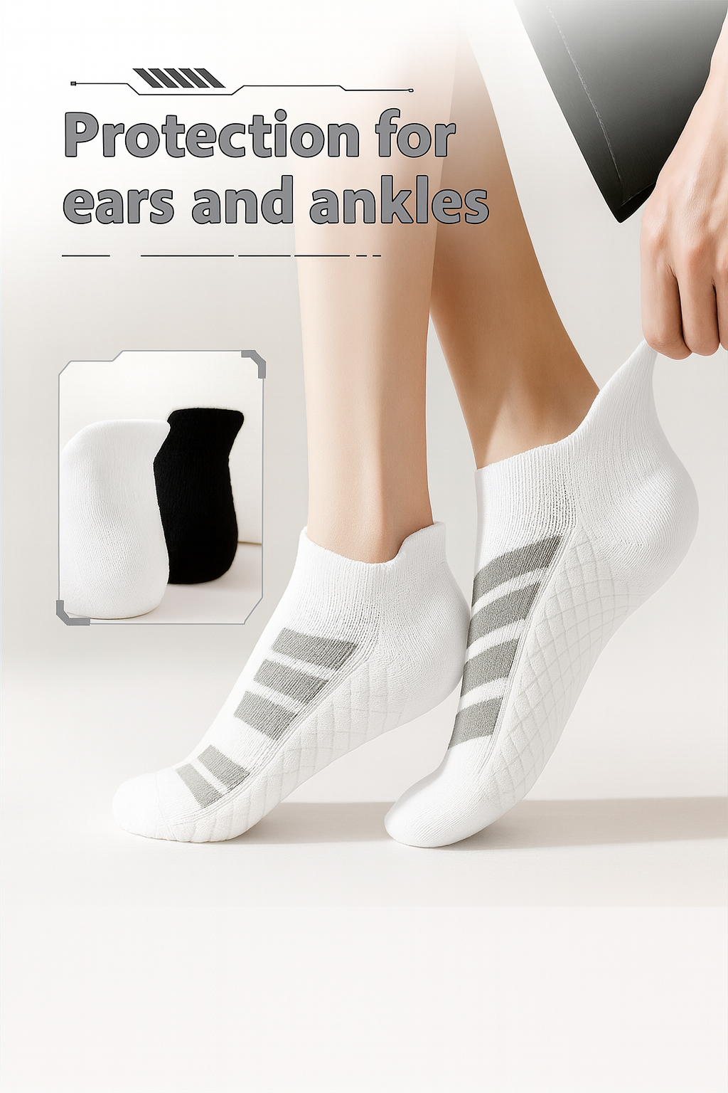 Unisex Sneaker Socks – 1 Set (5 Pairs)