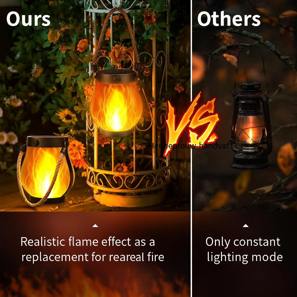 Dancing Flame Solar Lantern