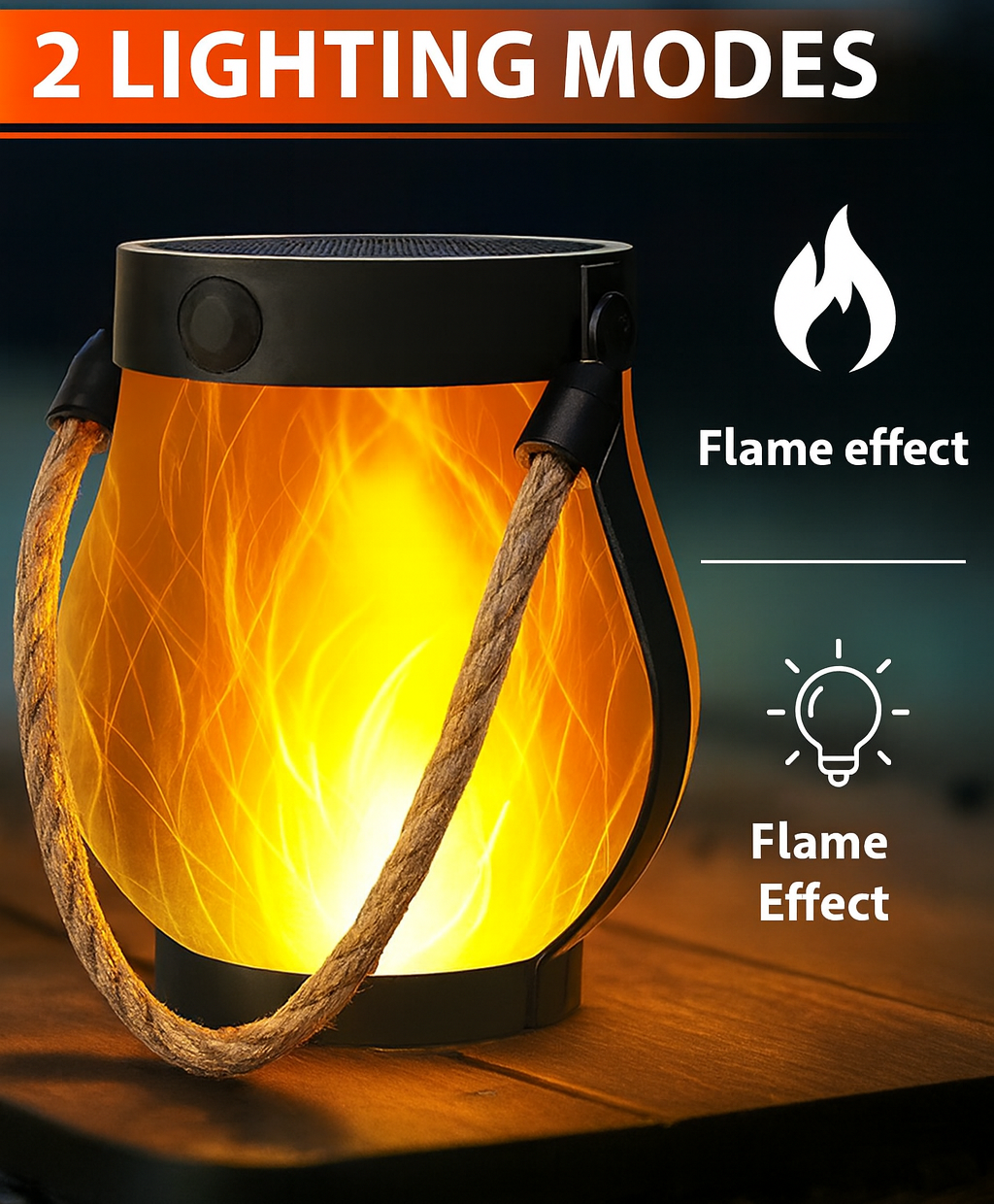 Dancing Flame Solar Lantern