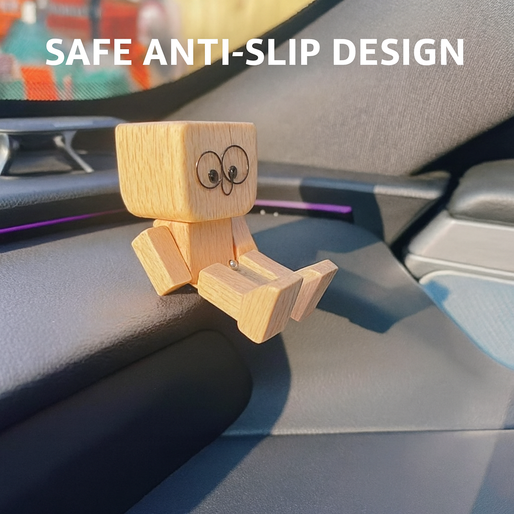 Charming Wooden Figure – 12 Facial Expressions