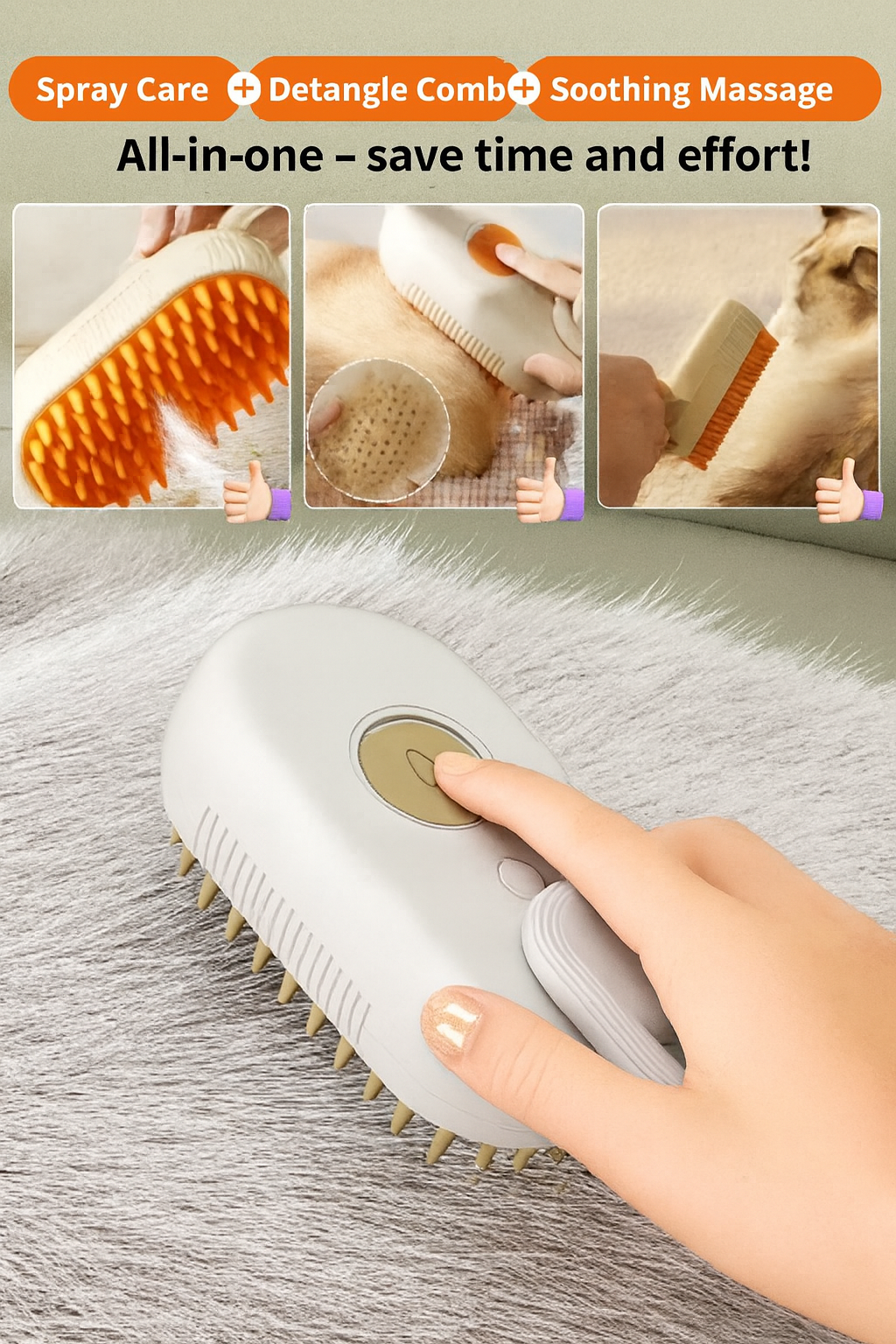 Pet Steaming Comb