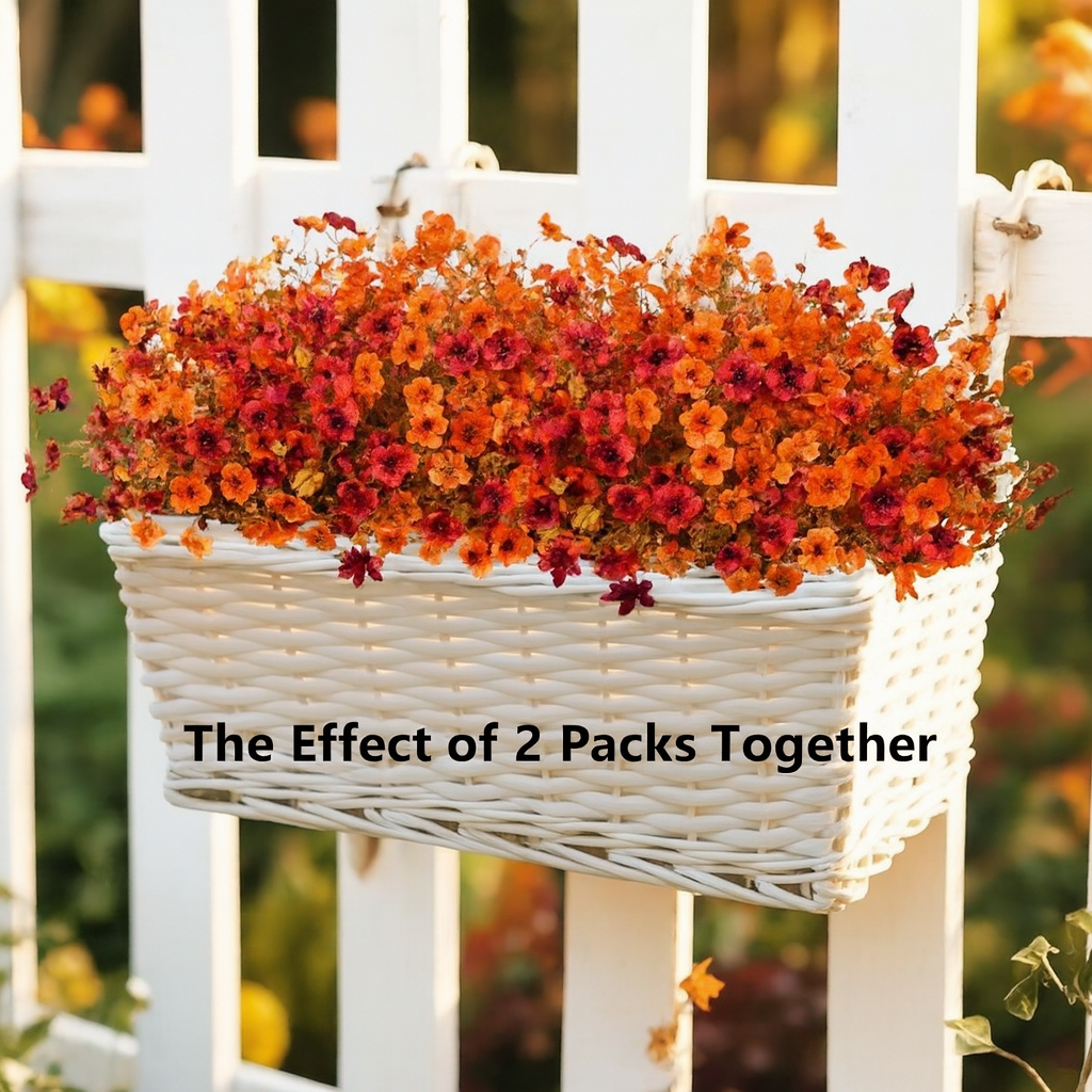 Artificial Flowers for Garden Decoration – Set of 8 Pieces for Outdoors