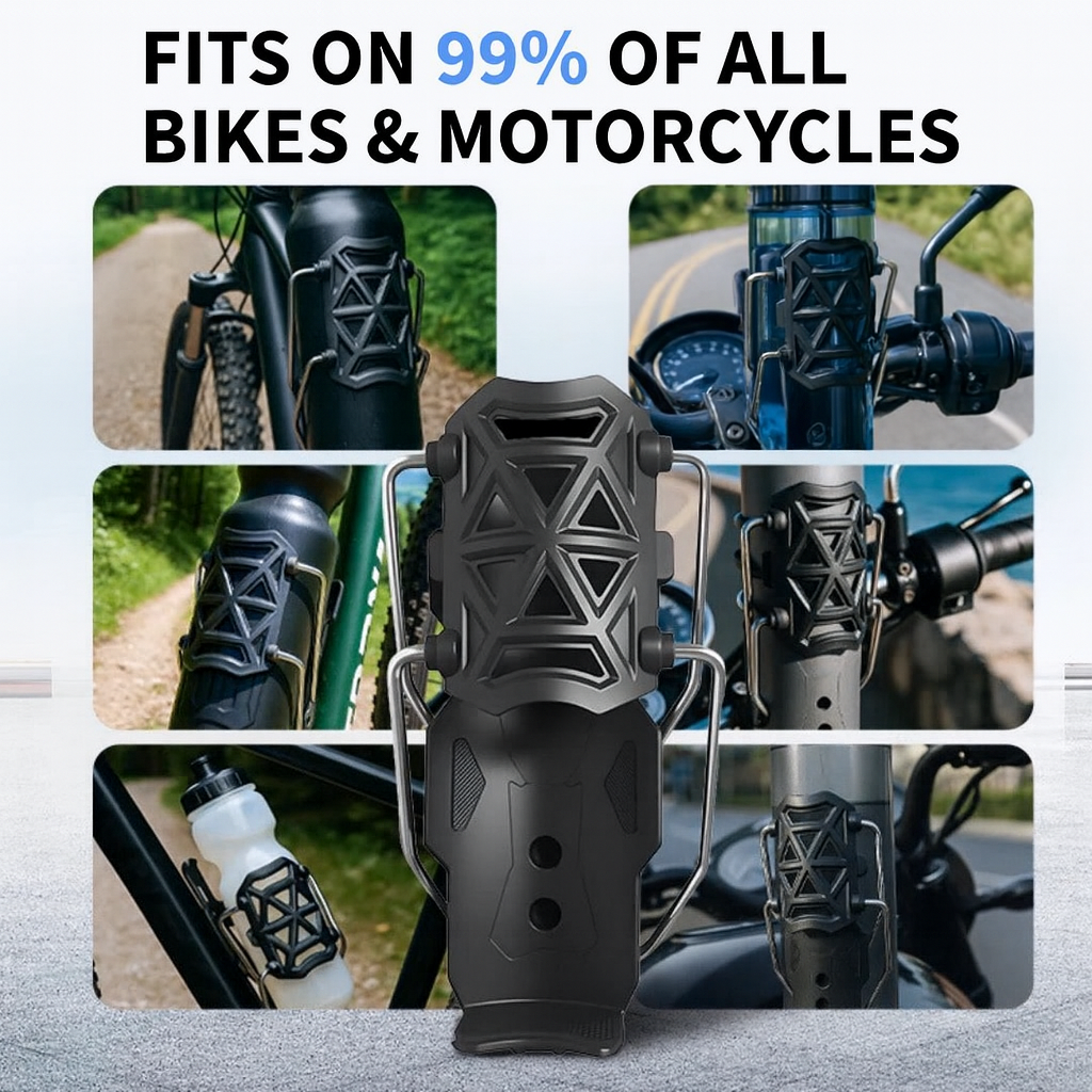 Universal Water Bottle Holder – Bicycles & Motorcycles