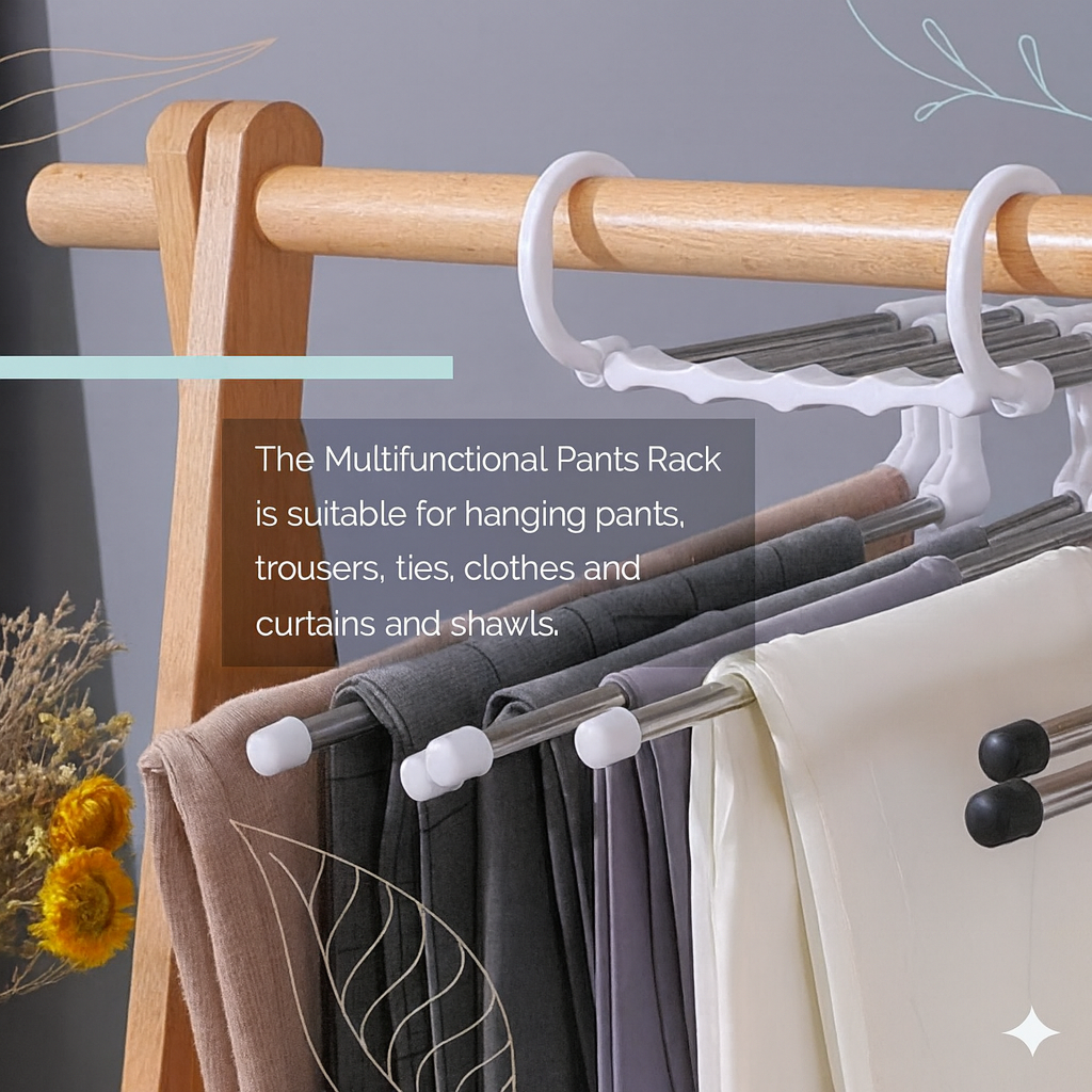 Multifunctional Pants Rack – Organize Your Wardrobe