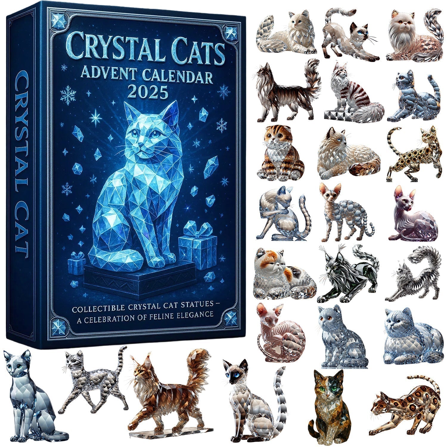 The Magical Advent Calendar of the Crystal Cats 2025