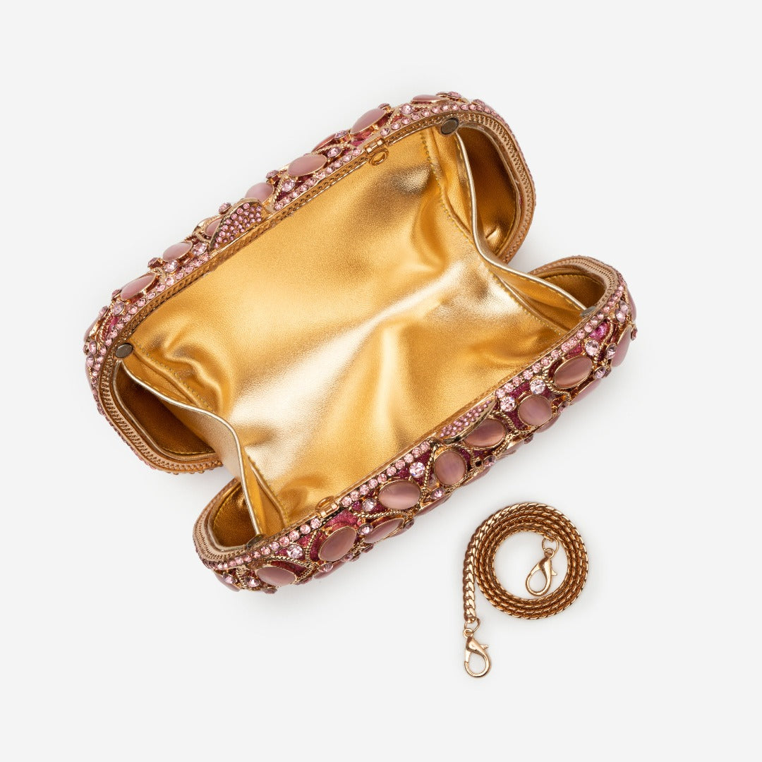 EVELYN GEMSTONE CLUTCH BAG