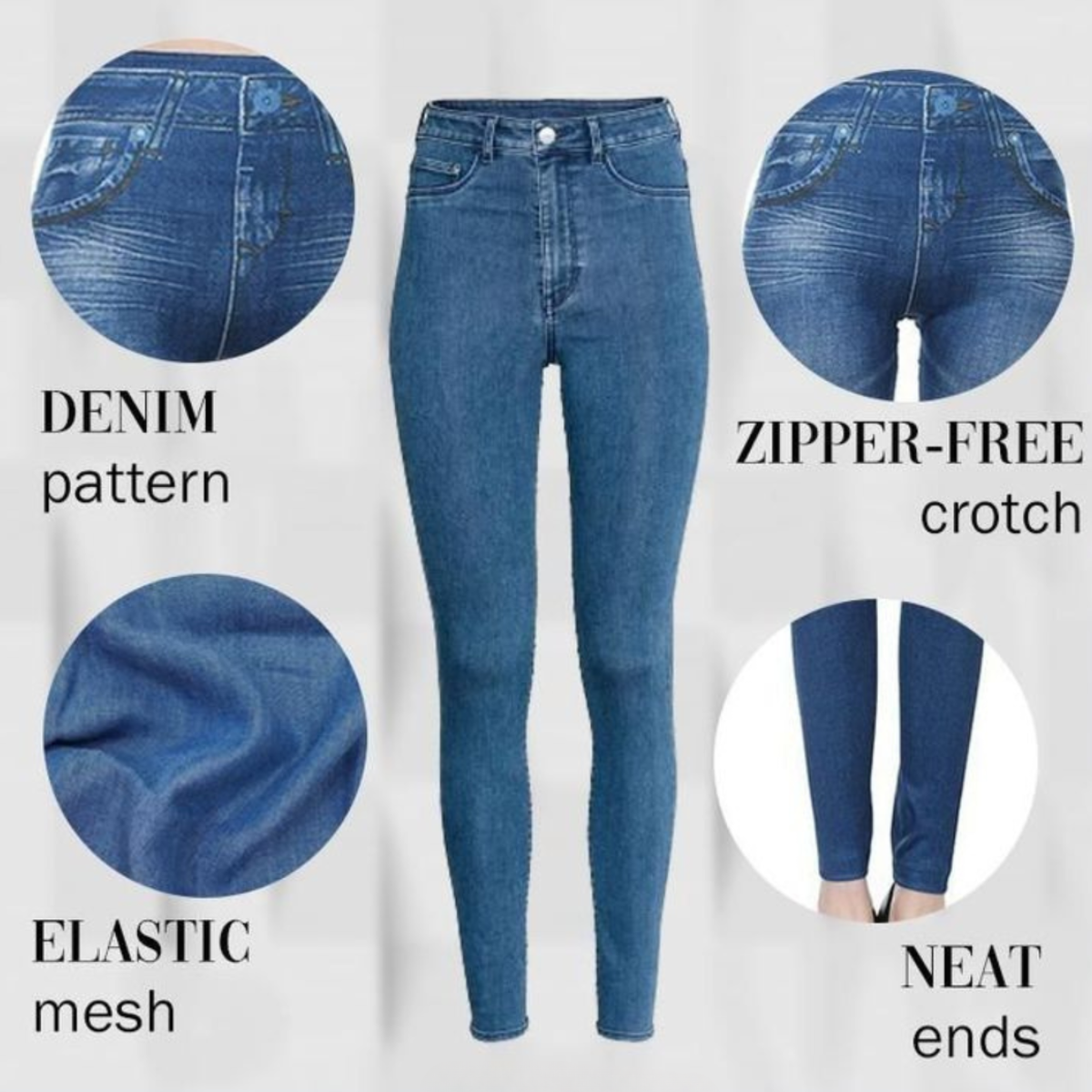 Denim Comfy Jeggings – Buy 1 Get 1 Free