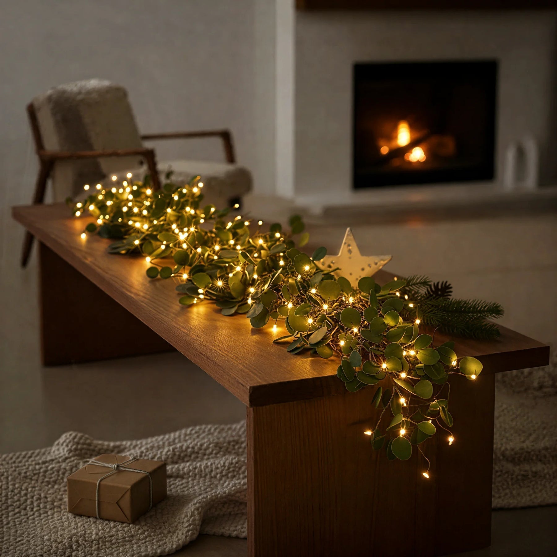 Atmospheric Olive Branch String Lights (Wireless)