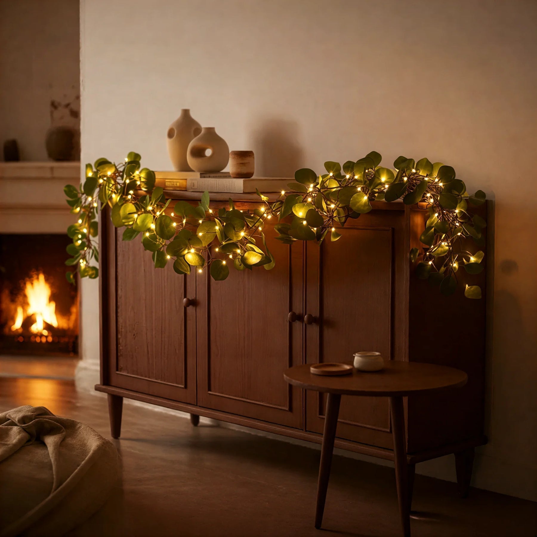 Atmospheric Olive Branch String Lights (Wireless)