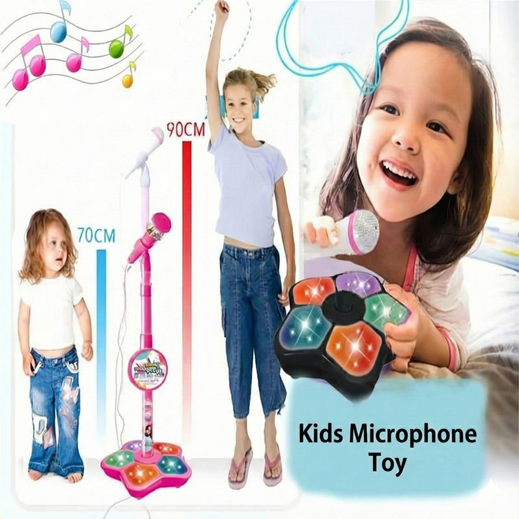 Rechargeable Karaoke Microphone with Bluetooth