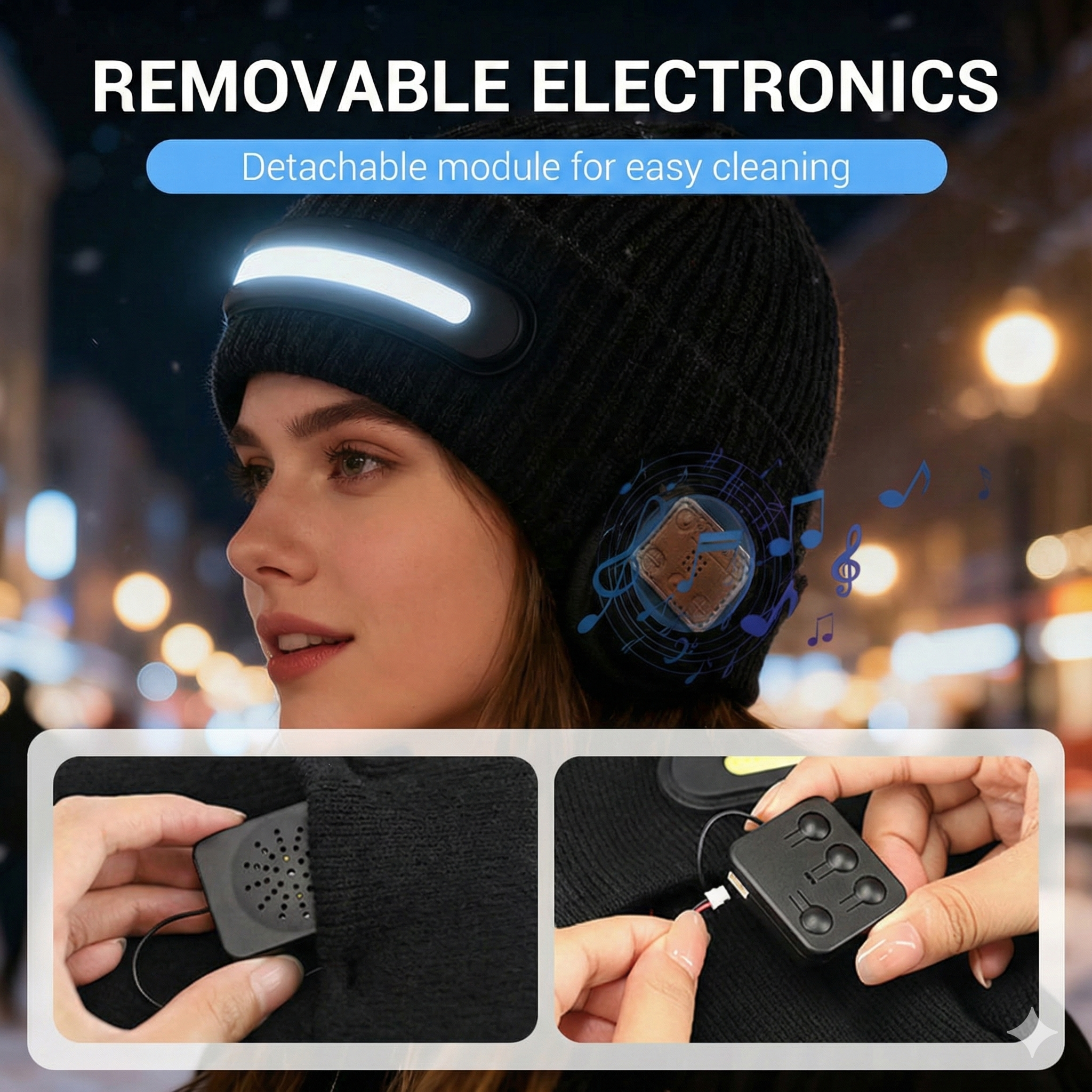 Smart Beanie – Bluetooth & LED Lighting