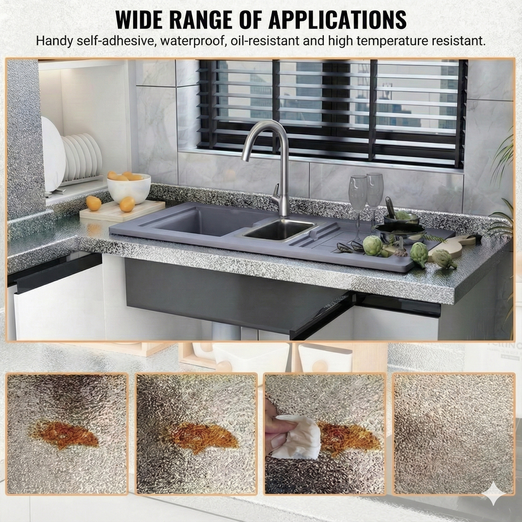 Oil-Resistant Kitchen Stickers