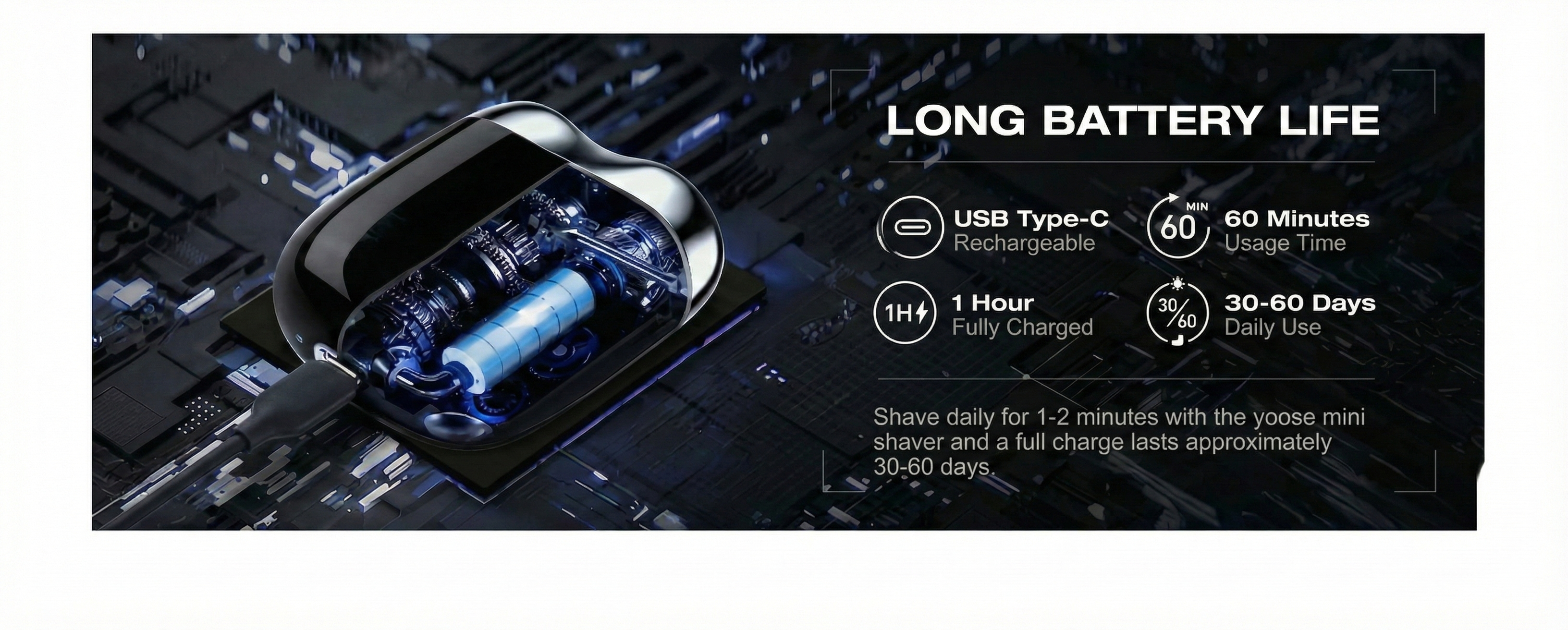 Mini USB Shaver (Rechargeable)