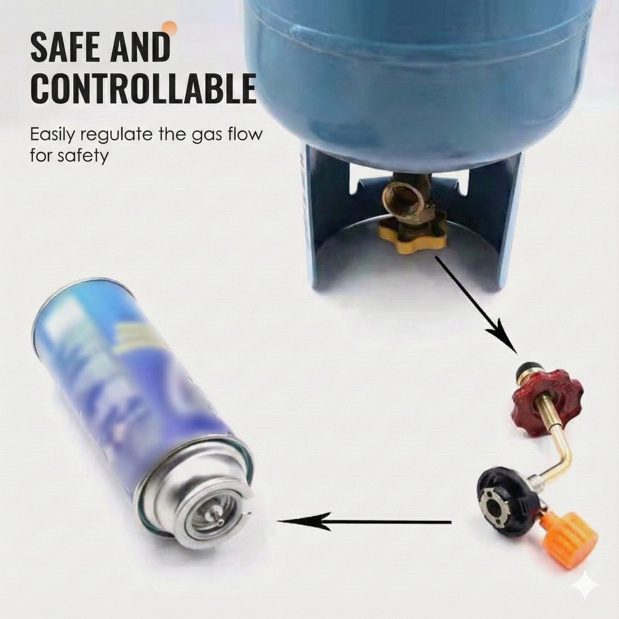 Gas Cylinder Refill Adapter (Camping)