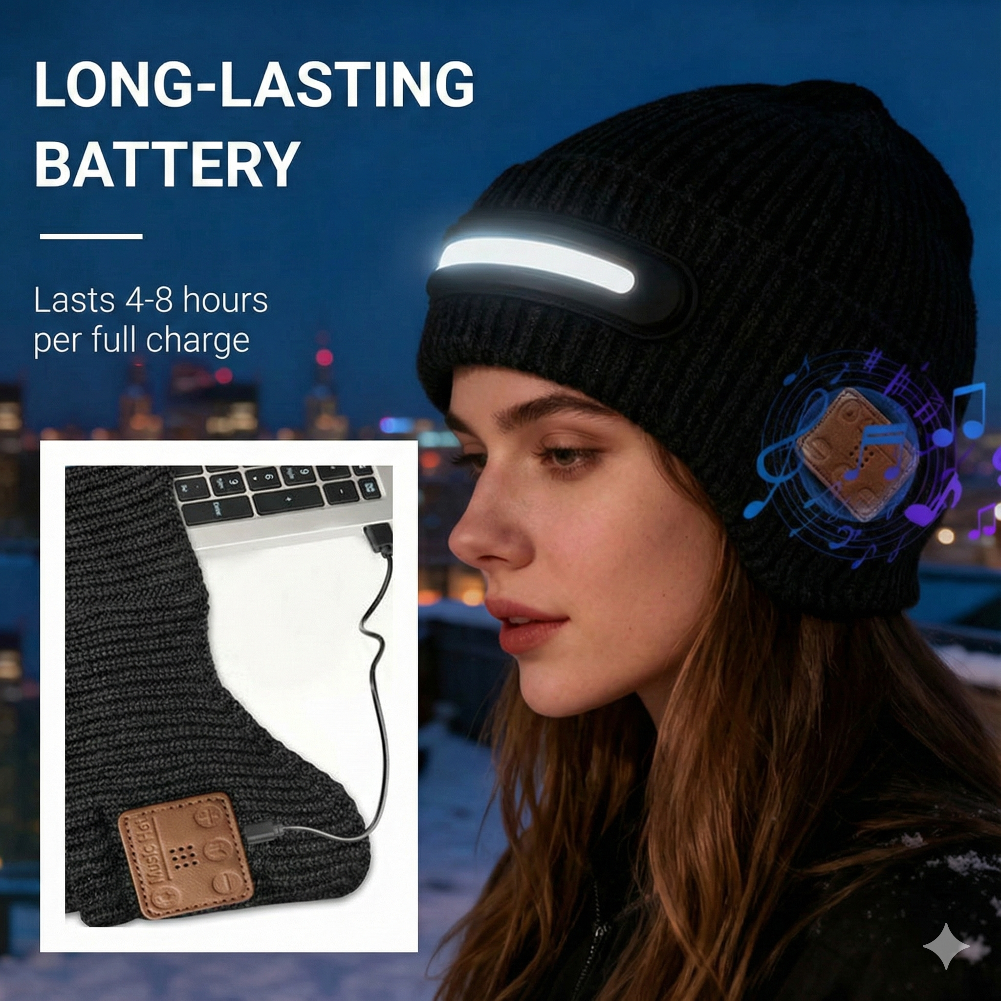 Smart Beanie – Bluetooth & LED Lighting