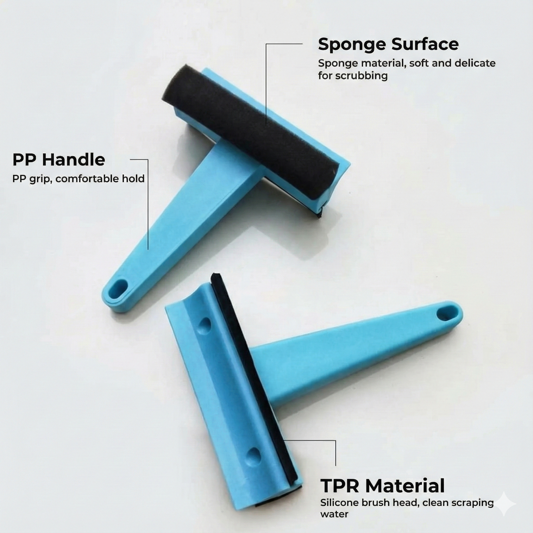 3-in-1 Ice Scraper Set (Brush & Squeegee)