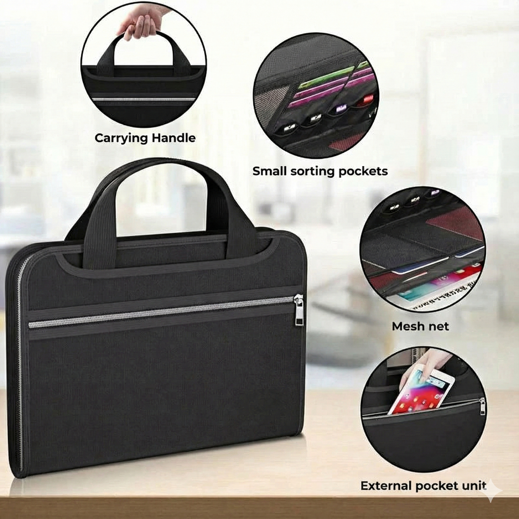 Fireproof Document Bag A4 (with Handle)
