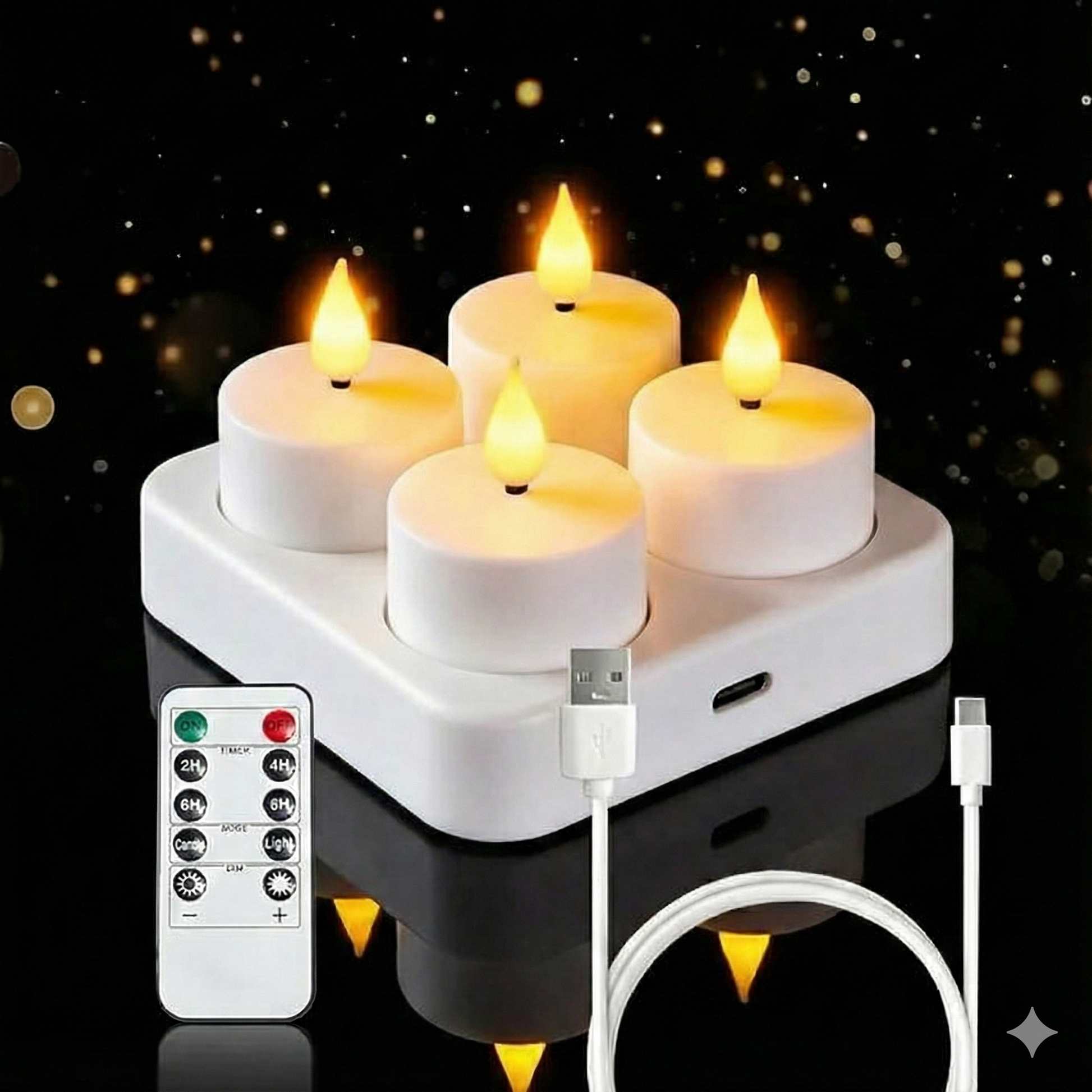 Rechargeable LED Candles with Remote Control