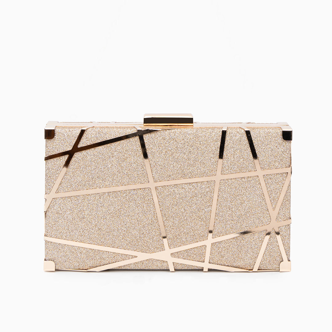 AURORA METALLIC GEOMETRIC CLUTCH