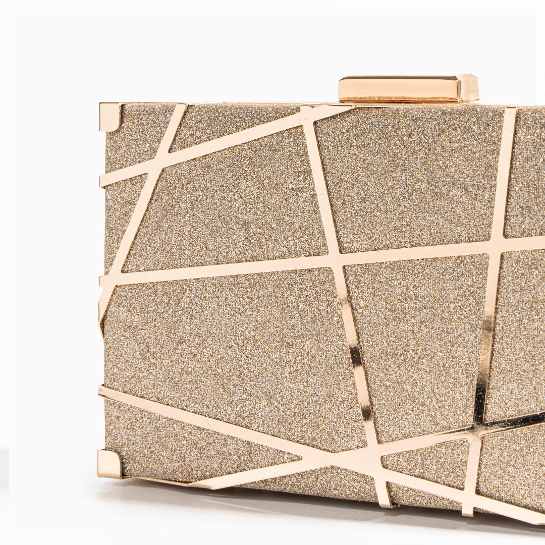 AURORA METALLIC GEOMETRIC CLUTCH