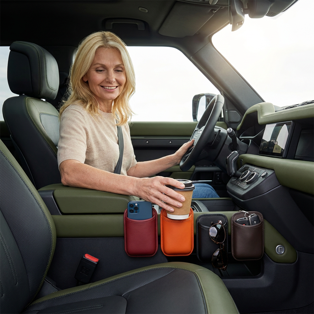 Universal Car Cup Holder & Multi-Functional Storage Organizer – Space for Water Bottles and Accessories