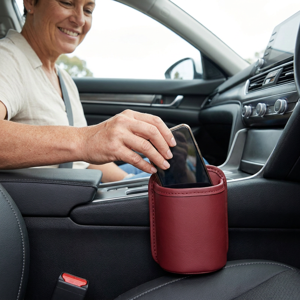 Universal Car Cup Holder & Multi-Functional Storage Organizer – Space for Water Bottles and Accessories