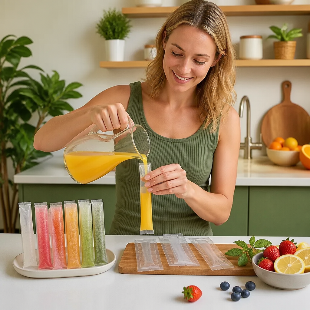 DIY Popsicle Bags (100 Pcs) – Disposable Popsicle Molds