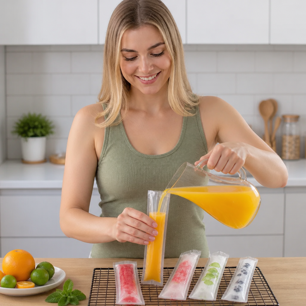 DIY Popsicle Bags (100 Pcs) – Disposable Popsicle Molds