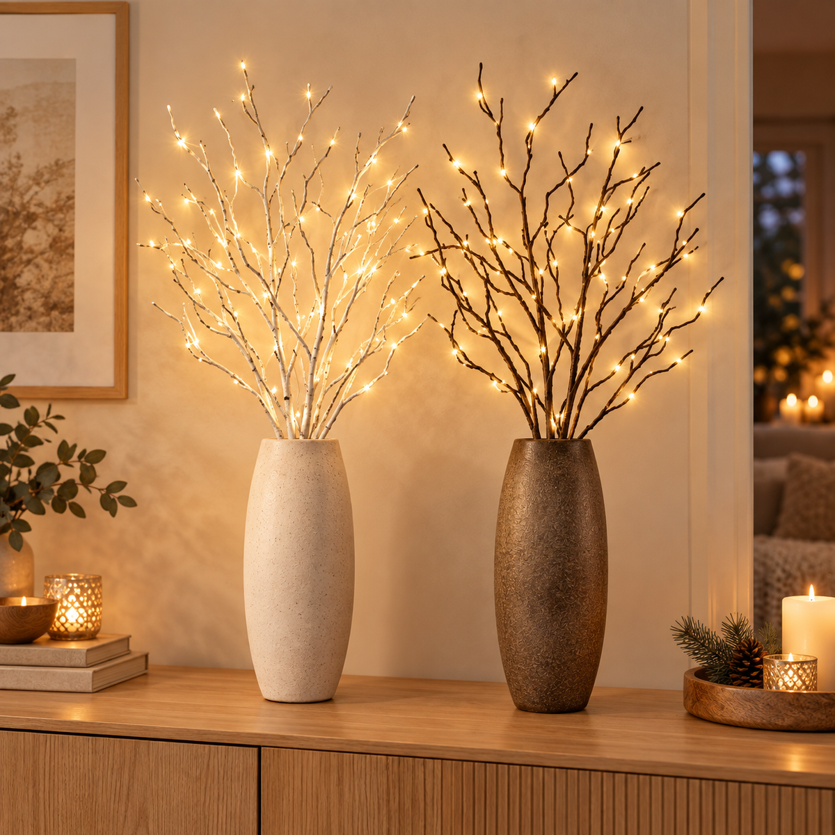 LumiBranch – Battery-Operated LED Branch