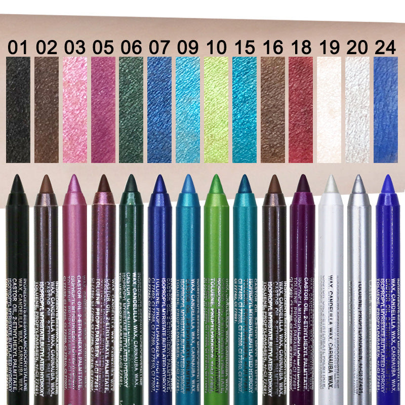 14-Piece Waterproof Colored Gel Eyeliner Set 👁️🌈✏️