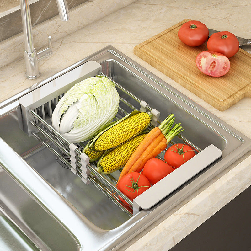 Adjustable Over-the-Sink Dish Drying Rack