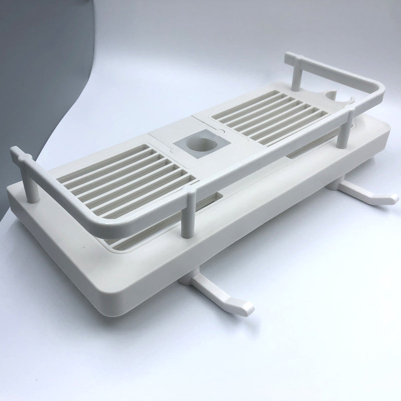 Shower Rod with Shelf for Bathroom