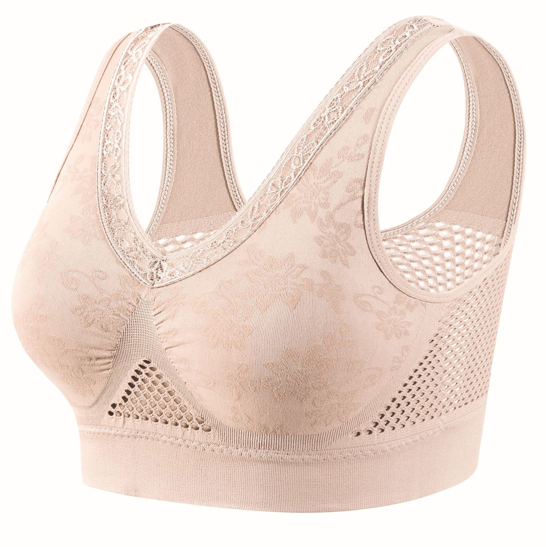 Comfortable Closure-Free Shaping Bra – Made of Pure Cotton