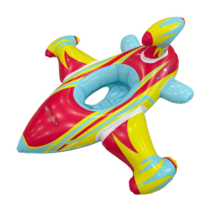Inflatable Airplane-Shaped Swim Ring for Children