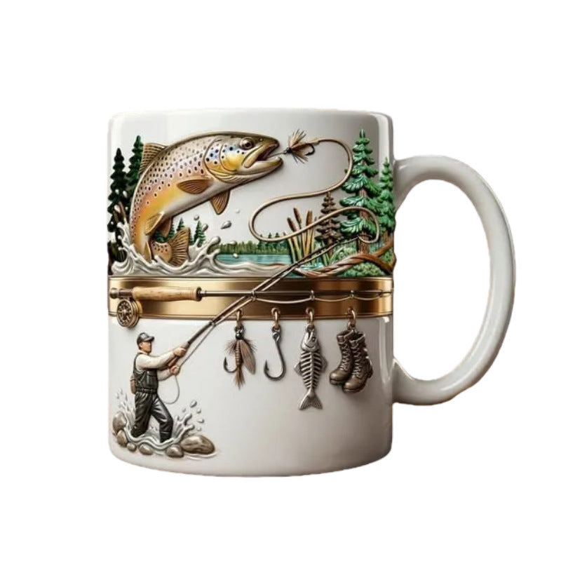 "Hooked on Fishing" Coffee Mug