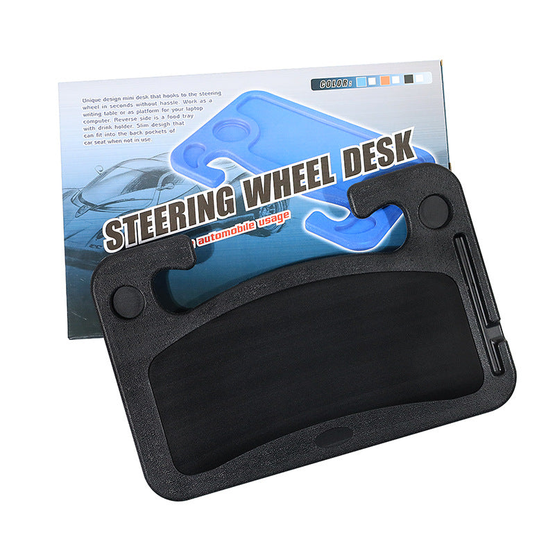 Double-Sided Car Steering Wheel Desk – Laptop Tray Table