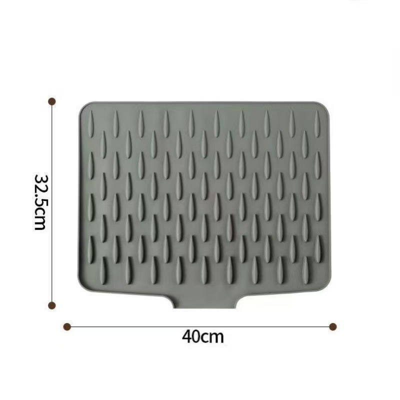 Multifunctional drying and heat-resistant silicone mat