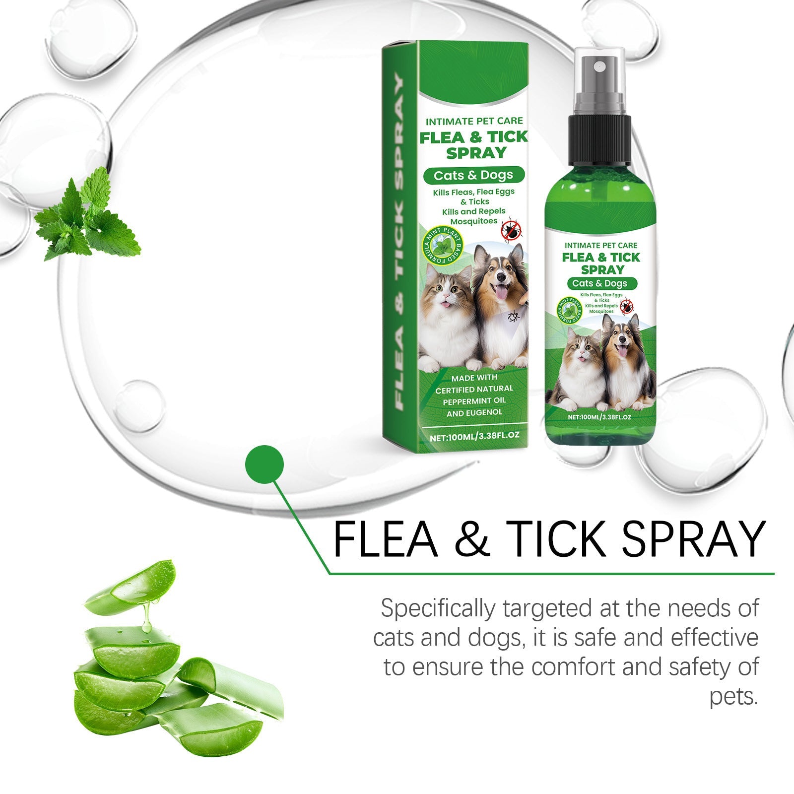 Natural Flea and Tick Protection Spray 🐱🐶