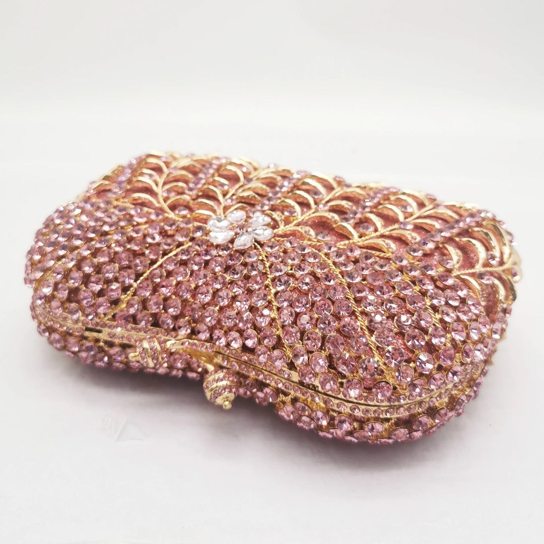 Alyssa Rhinestones Clutch Bag