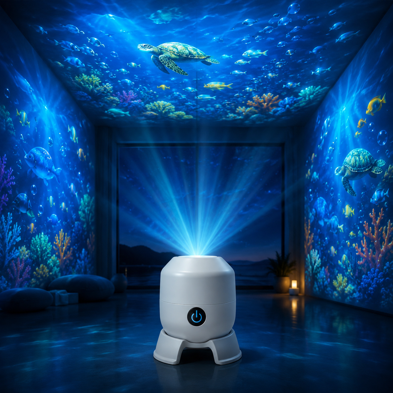 OceanDream Ocean Projector with Rotating LED Lights – Create a Dreamy Night