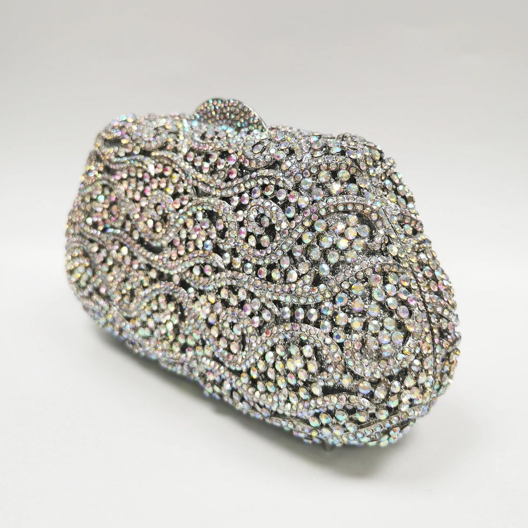 ISLA RHINESTONE MOSAIC CLUTCH BAG